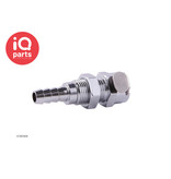 IQ-Parts IQ-Parts - VCM1604 / VCMD1604 | Coupling Body | Panel mount | Hose barb 6,4 mm (1/4")