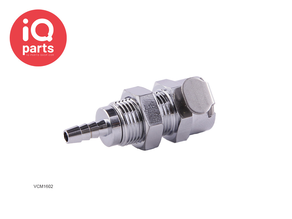 IQ-Parts VCM1602 / VCMD1602 | Coupling Body | Panel mount | Hose barb 3.2 mm (1/8")