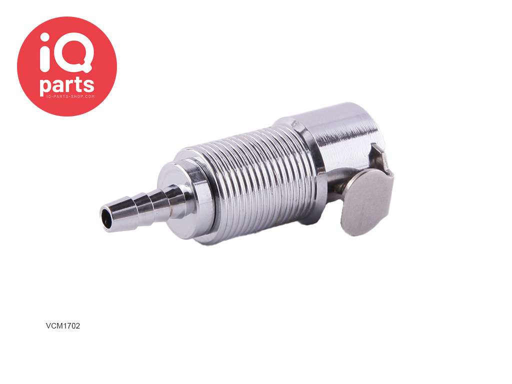 IQ-Parts VCM1702 / VCMD1702 | Snelkoppeling | Verchroomd messing | slangpilaar 3.2 mm
