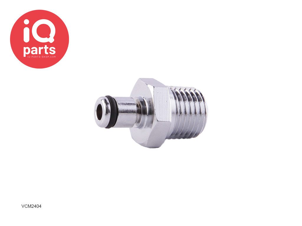 IQ-Parts VCM2404 / VCMD2404 | Coupling Insert | Chrome-plated brass | 1/4" NPT Pipe Thread