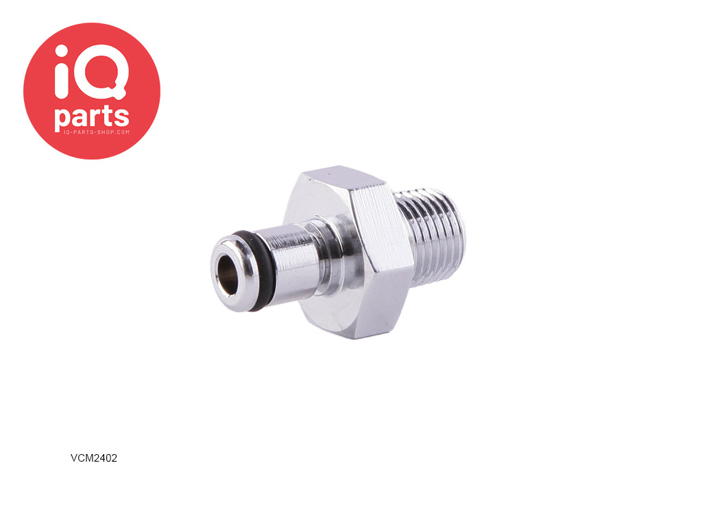 IQ-Parts VCM2402 / VCMD2402 | Coupling Insert | Chrome-plated brass | 1/8" NPT Pipe Thread