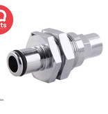 IQ-Parts IQP - VCM4004 / VCMD4004 | Coupling Insert | Panel mount | PTF Nut 6,4 mm (1/4") OD / 4,3 mm (0.17") ID