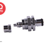 IQ-Parts IQP - VCM4004 / VCMD4004 | Coupling Insert | Panel mount | PTF Nut 6,4 mm (1/4") OD / 4,3 mm (0.17") ID