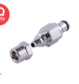 IQ-Parts IQ-Parts - VCM2004 / VCMD2004 | Coupling Insert | Chrome-plated brass | PTF Nut 6,4 mm (1/4") OD / 4,3 mm (0.17") ID