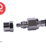 IQ-Parts IQ-Parts - VCM2004 / VCMD2004 | Coupling Insert | Chrome-plated brass | PTF Nut 6,4 mm (1/4") OD / 4,3 mm (0.17") ID