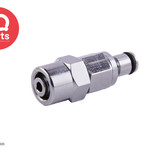 IQ-Parts IQ-Parts - VCM2006 / VCMD2006 | Coupling Insert | Chrome-plated brass | PTF Nut 9.5 mm (3/8") OD / 6.4 mm (0.25") ID