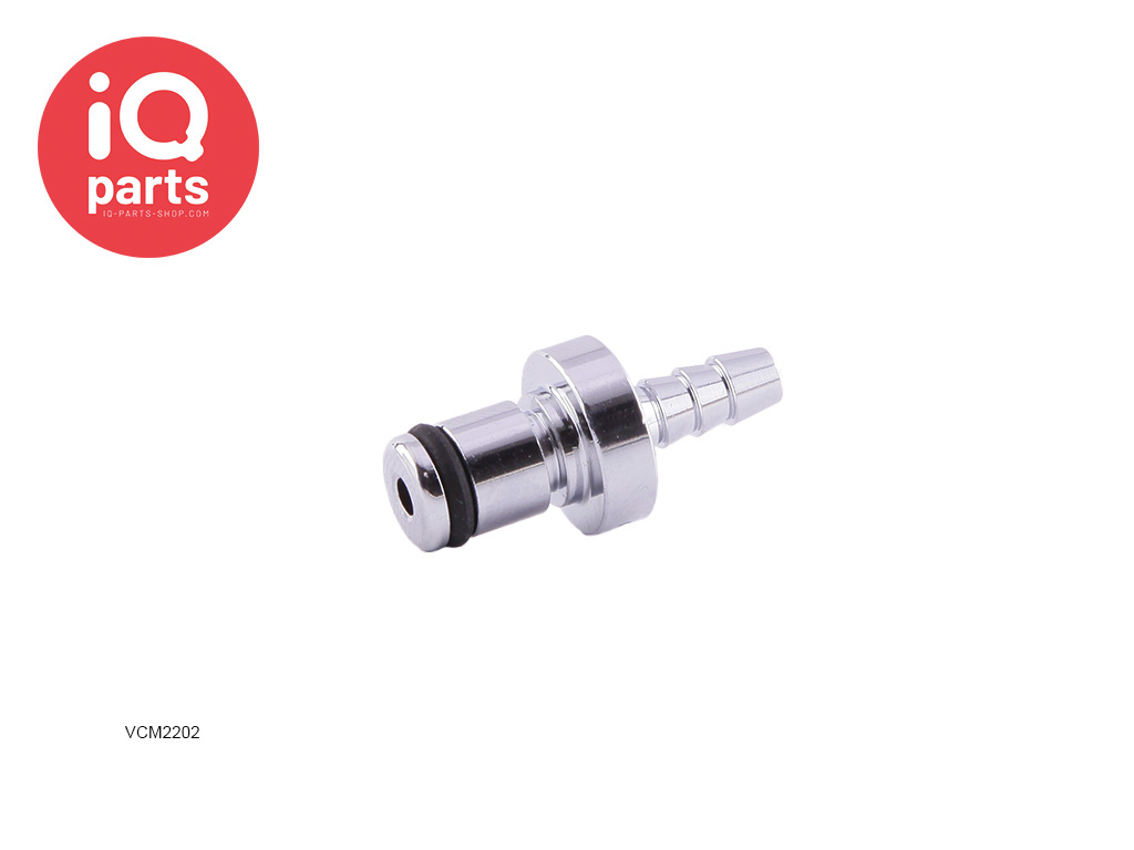 IQ-Parts VCM2202 / VCMD2202 | Coupling Insert | Chrome-plated brass | Hose barb 3.2 mm (1/8")