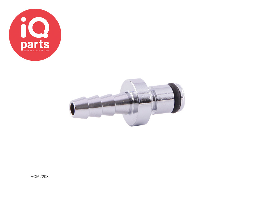 IQ-Parts VCM2203 / VCMD2203 | Coupling Insert | Chrome-plated brass | Hose barb 4.8 mm (3/16")