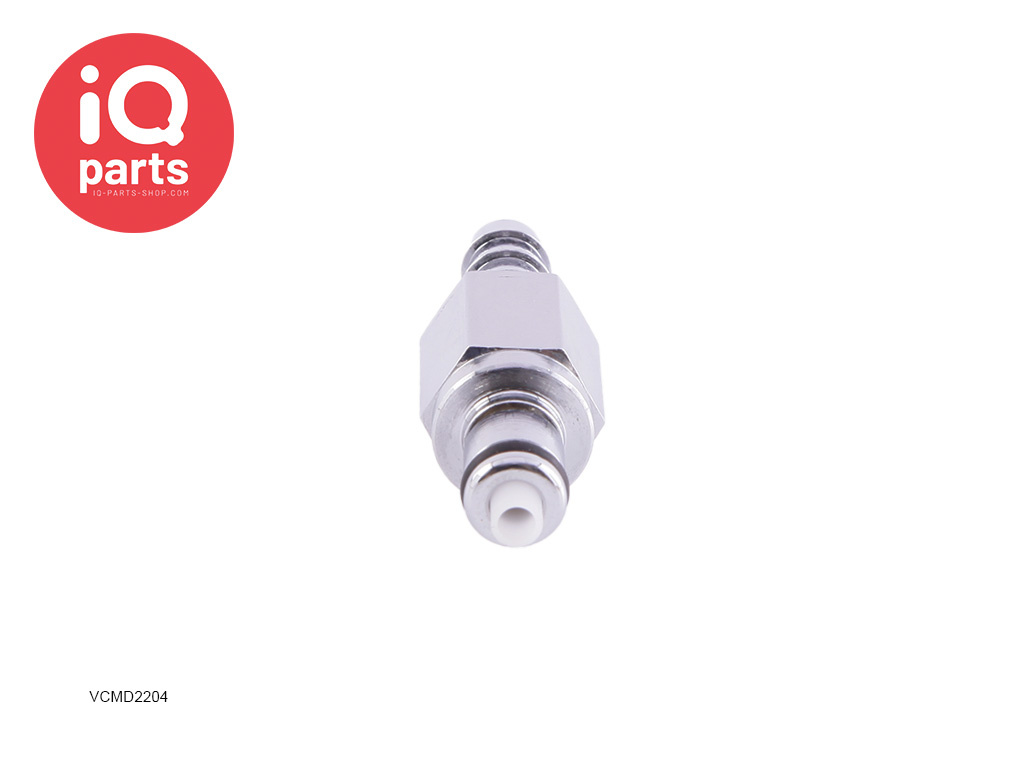 IQ-Parts IQ-Parts - VCM2204 / VCMD2204 | Coupling Insert | Chrome-plated brass | Hose barb 6.4 mm (1/4")