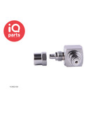 IQ-Parts IQ-Parts - VCM2104 / VCMD2104 | Stecker 90º | Messing verchromt |  PTF Klemmring 6.4 mm AD / 4.3 mm ID
