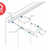 IQ-Parts IQ-Parts Vierkante verkeersbordbeugel (SDC) | W4 | ongelakt