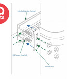 IQ-Parts IQ-Parts Verbindungsstreifen Verkehrsschild  Clip (BUTPL) | W4
