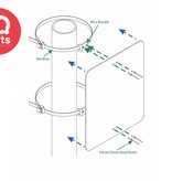 IQ-Parts IQ-Parts Verkeersbord beugel (MG2) | W4