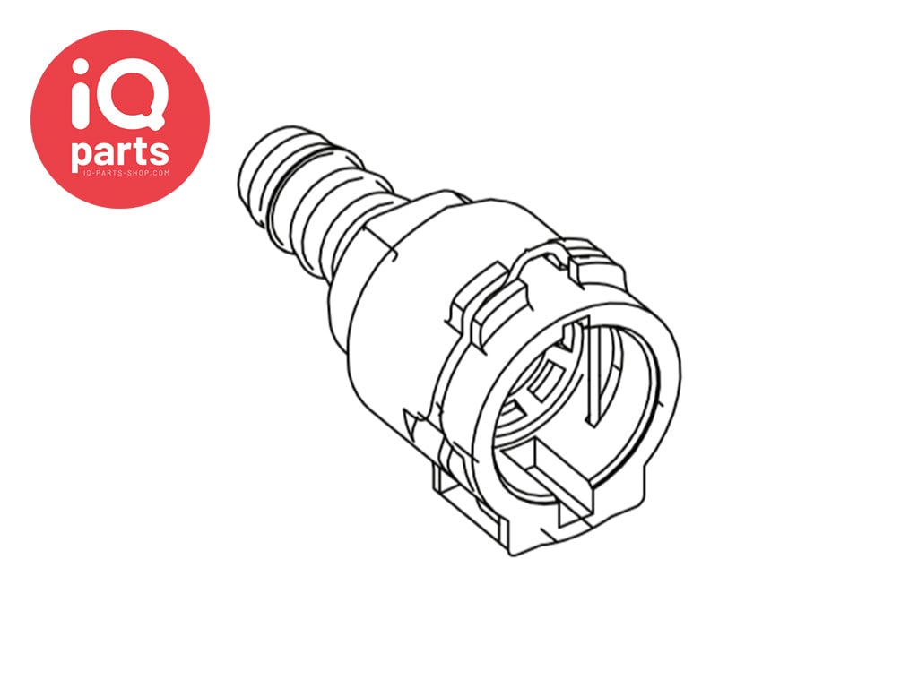 NORMAQUICK® PS3 straight Quick Connector 0° NW08 - Fir-Tree