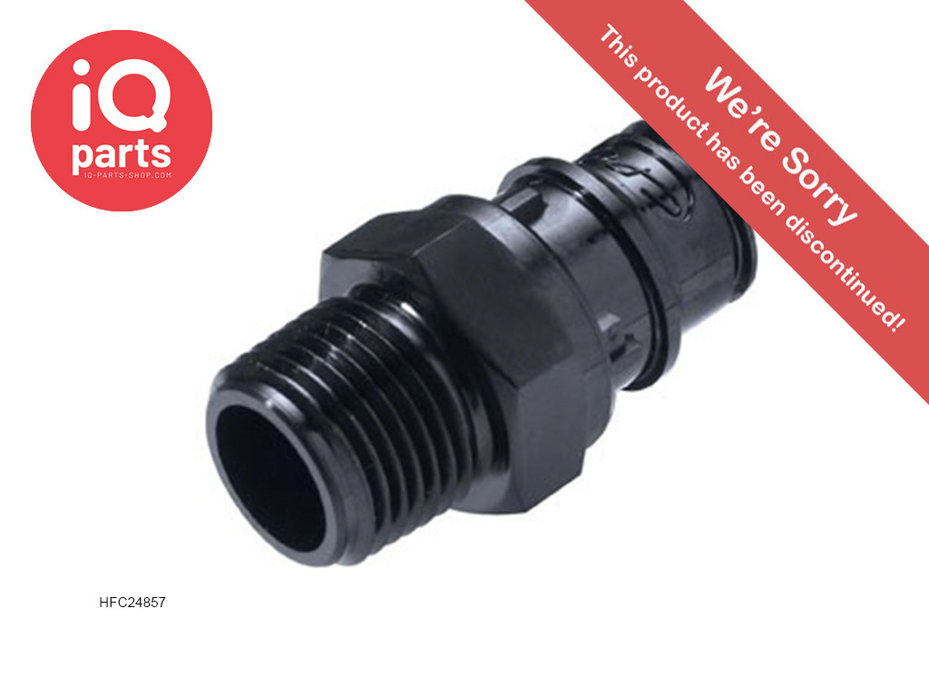 CPC HFC24857 / HFCD24857 | Insteeknippel | Polysulfon UV | 1/2" NPT buitendraad