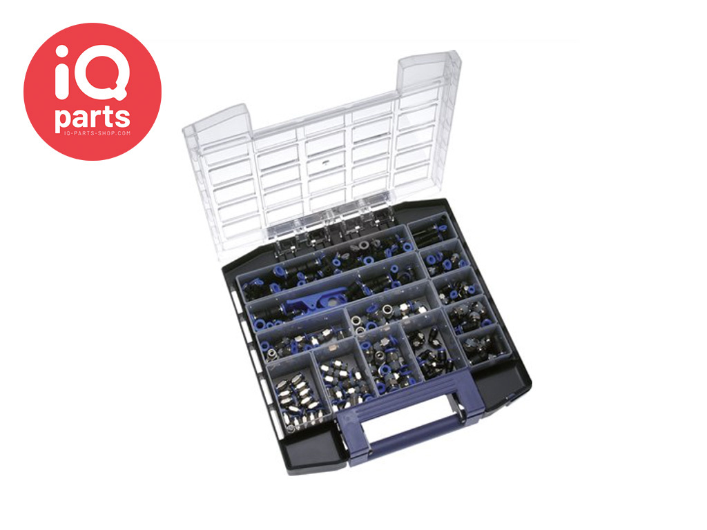 IQS Connectors assortment box | 160 pieces | Blue Series