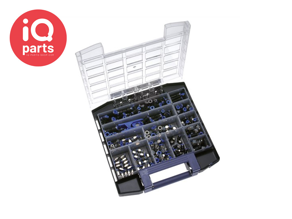 IQS Steckverbinder Sortimentskasten | 160 Stück | Blaue Serie |  IQ-Parts-Shop