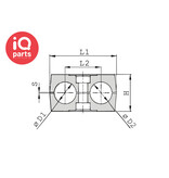 STAUFF STAUFF Clamp body Twin Series | Polypropylene | Smooth Design