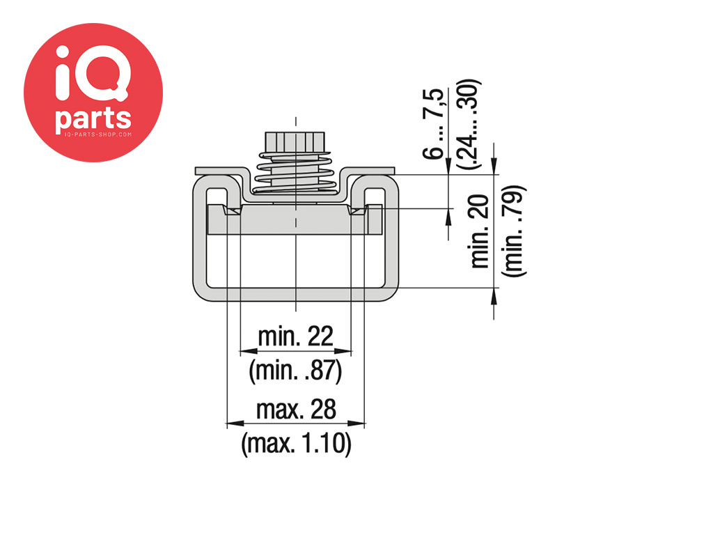 STAUFF STAUFF Befestigungsadapter Schwere Baureihen | Metrisch | Typ CRA
