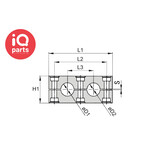 STAUFF STAUFF Clamp body Heavy Twin Series | Polypropylene | Profiled Design