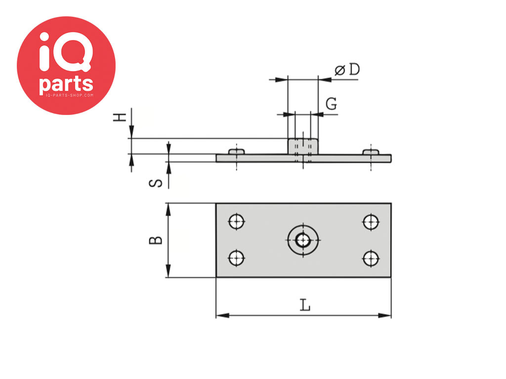 STAUFF STAUFF Schweißplatte Doppel Baureihen | Typ SP | Metrisch