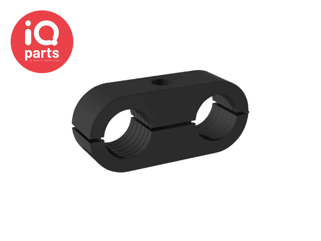 STAUFF Dubbele Blokklem Lichte Series | Polyamide | Geribbeld binnenvlak | Identieke diameter