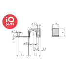 STAUFF STAUFF Enkele Blokklem Lichte Series | Polypropyleen | Geribbeld binnenvlak | Type LB