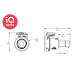 CPC CPC - MPC17004T03 | Coupling Body | Polycarbonate | 6,4 mm (1/4") Hose barb