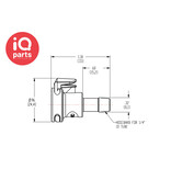 CPC CPC - MPC17004T39 | Coupling Body | Polysulfone | 6,4 mm (1/4") Hose barb