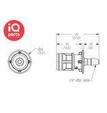 CPC CPC - MPC22002T03M | Coupling Insert | Polycarbonate | 3,2 mm (1/8") Hose barb | Silicone