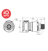 CPC CPC - NSHD10008  | NSH Coupling Body | Polypropylene | 1/2" NPT male thread