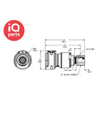 CPC CPC - NSHD13008  | NSH Coupling Body | Polypropylene | 1/2" OD JACO fitting