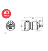 CPC CPC - NSHD17006  | NSH Kupplung | Polypropylen | 9,5 mm Schlauchanschluss