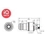 CPC CPC - NSHD26006  | NSH Coupling Insert | Polypropylene | 3/8" NPT female thread