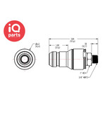 CPC CPC - NSHD24006BSPT  | NSH Coupling Insert | Polypropylene | 3/8" BSPT male thread