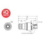 CPC CPC - NSHD20006  | NSH Coupling Insert | Polypropylene | 3/8" JACO fitting