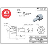 CPC CPC - LM5130 | FitQuik male Luer | Wit Nylon | 5.8 mm (5/32") Slangpilaar