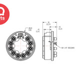 CPC CPC - TFB1002 / TFBD1002 | Snelkoppeling 10 slangen | Acetaal | 3.2 mm slangpilaren