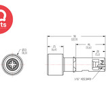 CPC CPC - TFF01 / TFFD01 | Koppeling | Acetaal | 1.6 mm slangpilaar