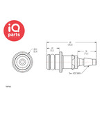 CPC CPC - TMFM3 | Coupling Insert | Acetal | 3.0 mm Hose barb