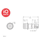 CPC CPC - TMF0112 | Coupling Insert | Polypropylene | 1.6 mm (1/16") Hose barb