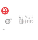 CPC CPC - TMF0212 | Coupling Insert | Polypropylene | 3.2 mm (1/8") Hose barb