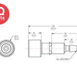 CPC CPC - TFFM3 / TFFDM3 | Kupplung | Acetal | 3.0 mm Schlauchanschluß