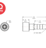 CPC CPC - TFF02 / TFFD02 | Coupling Body | Acetal | 3.2 mm (1/8") Hose barb