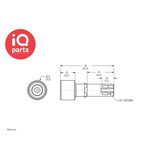 CPC CPC - TFF0112 | Coupling Body | Polypropylene | 1.6 mm (1/16") Hose barb