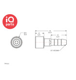 CPC CPC - TFF0212 | Coupling Body | Polypropylene | 3.2 mm (1/8") Hose barb