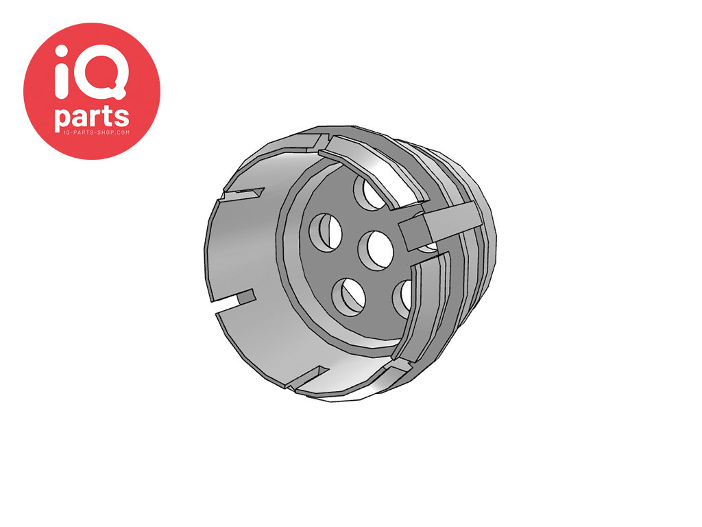 CPC CPC - SX42 | Coupling Insert 6 tubes | Acetal | WITHOUT Hose barbs
