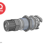 CPC CPC - PMM1204 / PMMD1204 | Coupling Body | Acetal | PTF Nut 6.4 mm (1/4") OD / 4.3 mm (0.17") ID | Multi-Mount