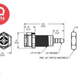 CPC CPC - PMM1602 / PMMD1602 | Coupling Body | Acetal | 3.2 mm (1/8") Hose barb | Multi-Mount