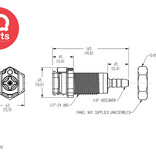 CPC CPC - PMM1602 / PMMD1602 | Koppeling | Acetaal | 3.2 mm Slangpilaar | Multi-Mount